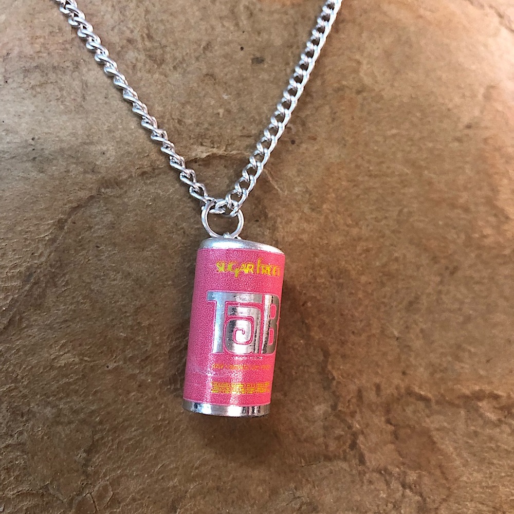 Vintage 70’s-80’s costume jewelry- Tab soda pop can on chain - Picture 1 of 5